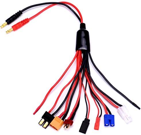 9 in 1 Splitter Cable 4.0mm Banana Plug to JST T Plug XT60 EC3 E747839
