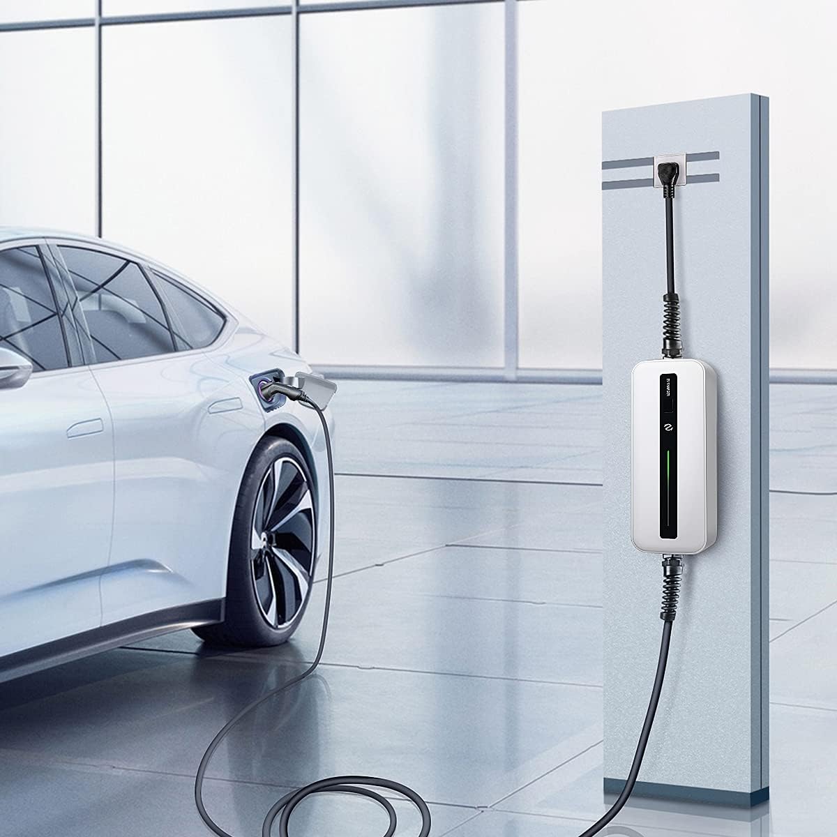 Level 2 EV Charger with NEMA 5-15 Adapter, 20ft Cable, 110/220V, Max 3.6kW S4256