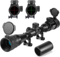 4-16x44 AO Rifle Scope with Red/Green Reticle Illuminated, Locking Turret, Sunshade and 20mm Rail Mount, Pack of 2 Z307525