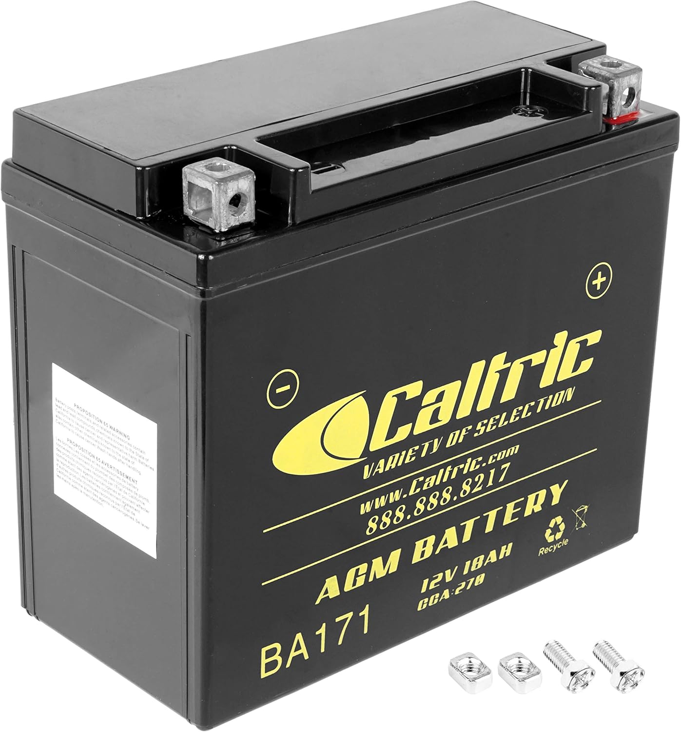 Caltric Agm Battery Polaris Sportsman 500 4X4 Efi 2007 2008 2009 2010 R372020
