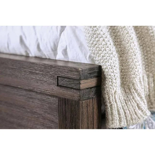 Rustic Brown King Bed T221695