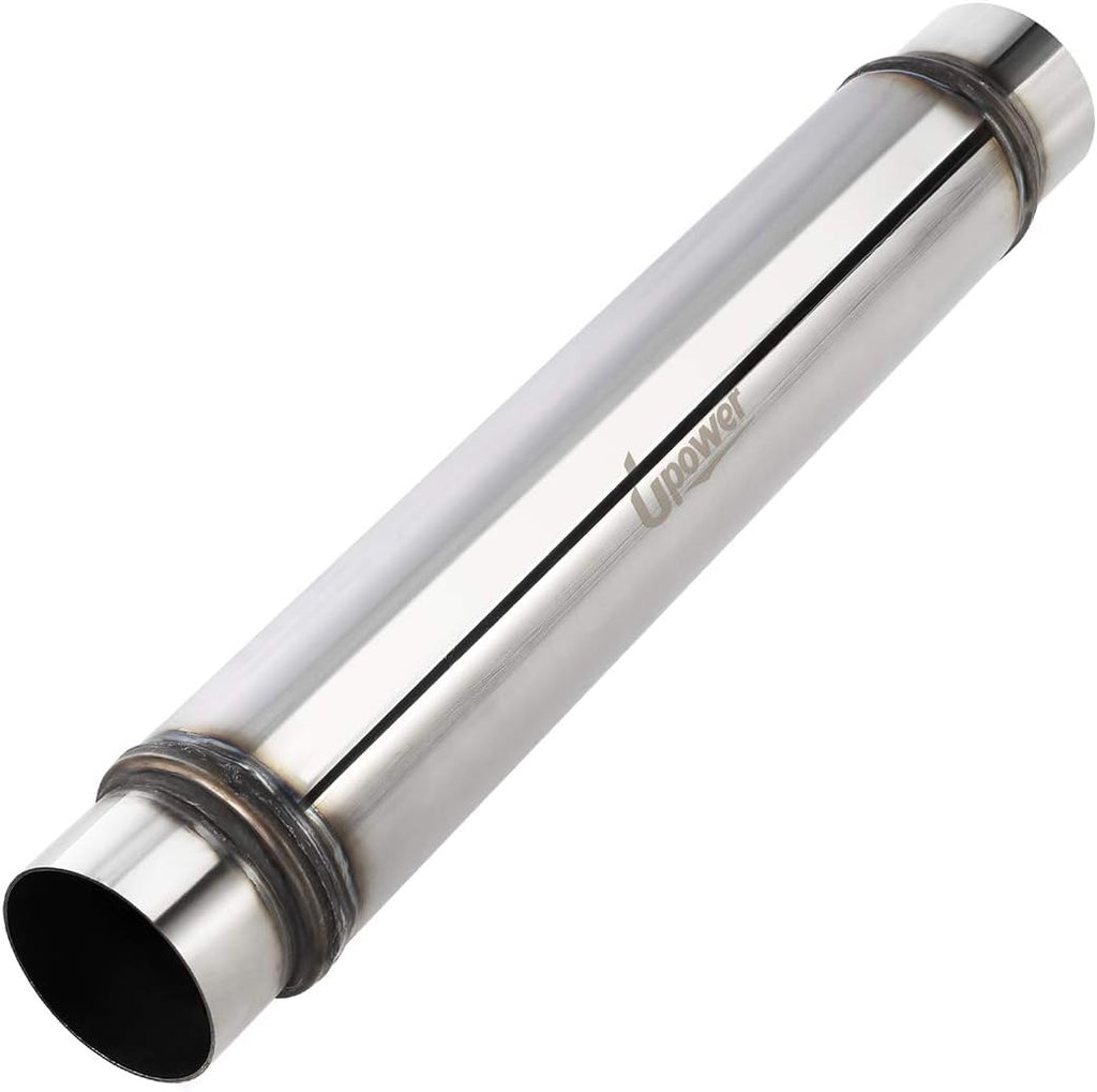 3 Inch Inlet/Outlet Exhaust Muffler Resonator, 18" Length Overall 22", Stainless Steel, Pack of 2 L7821