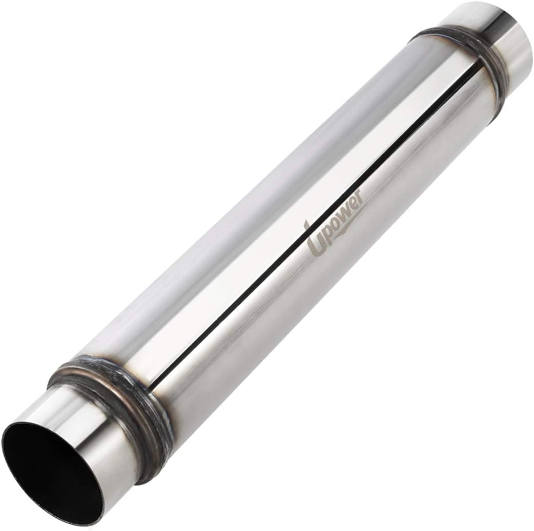 3 Inch Inlet/Outlet Exhaust Muffler Resonator, 18" Length Overall 22", Stainless Steel, Pack of 2 L7821