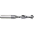 3/4x22 x 2-1/4x22 x 5x22 Ball End Mills, Solid Carbide, 2 Flute, 30 Degrees Helix U6922