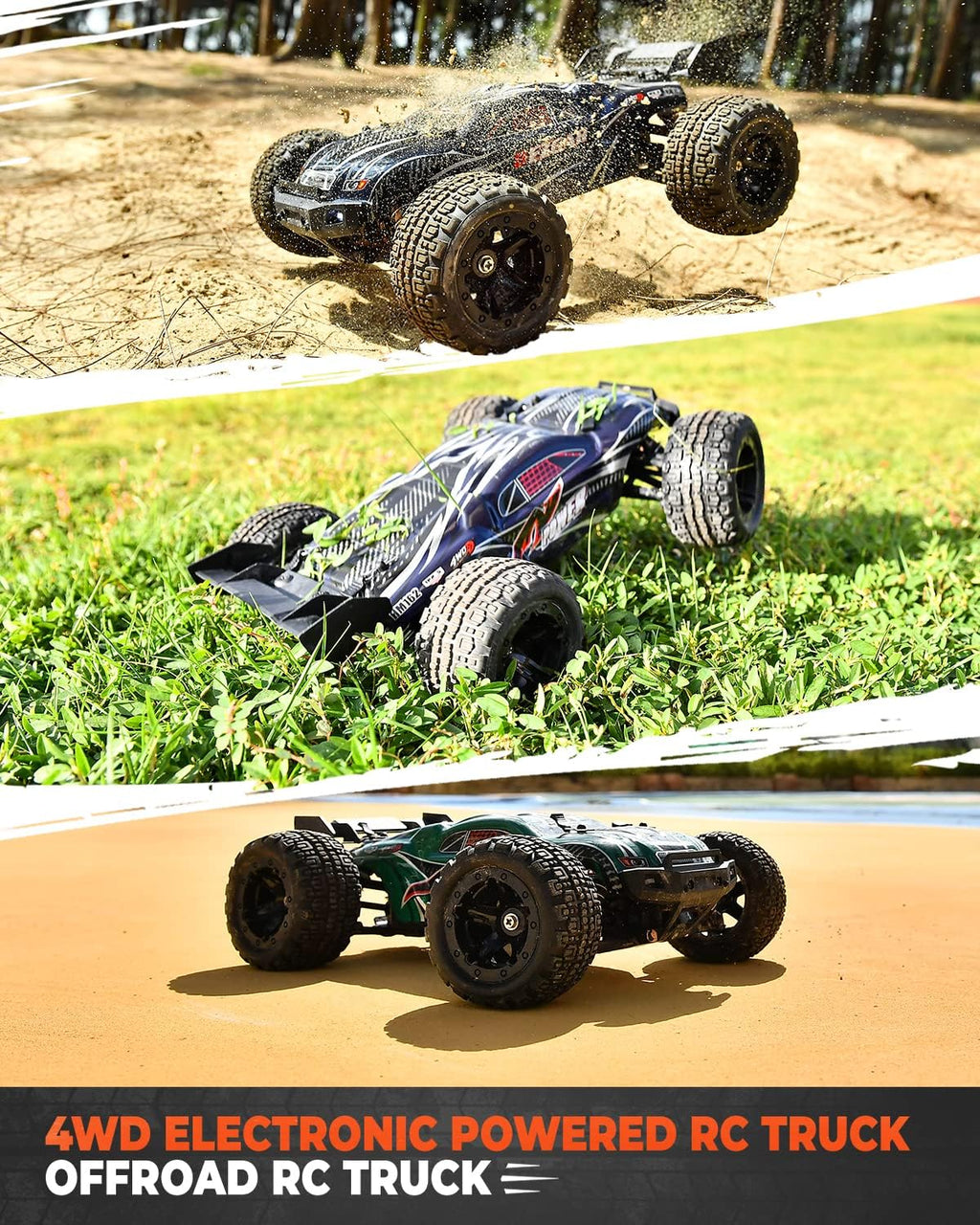 1:16 Scale 4WD Remote Control Electric Off Road RC Monster Truck A5403