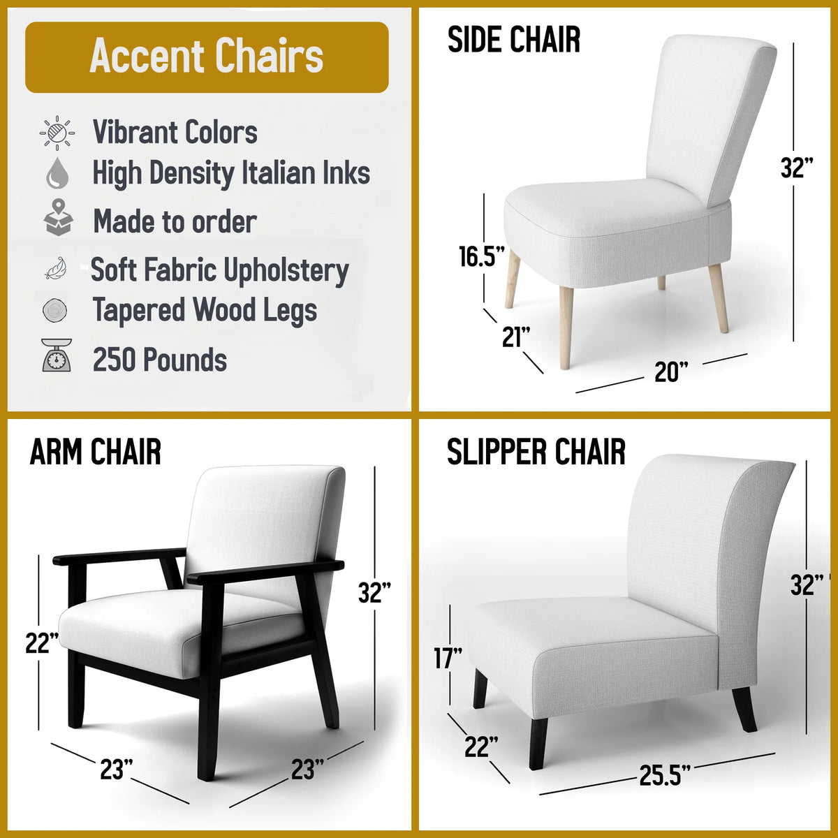 Upholstered Traditional Accent Chair R68418