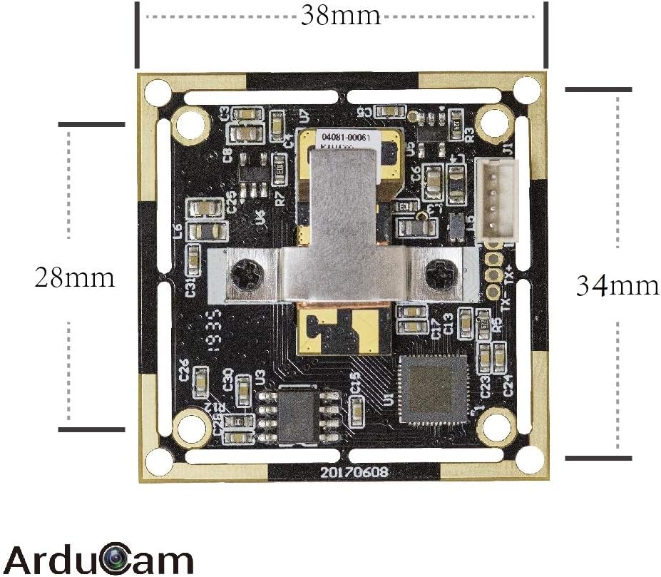 8MP 1080P Auto Focus USB Camera Module with Microphone, 1/3.2” CMOS IMX179 Mini UVC Webcam Board with 3.3ft/1m Cable H9016