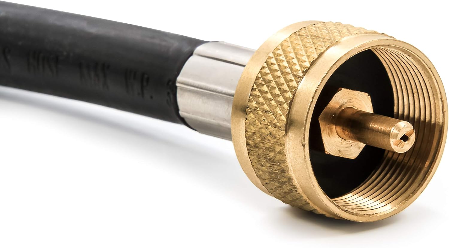 Camco Propane Brass 4 Port Tee with 5ft and 12ft Hoses F44236