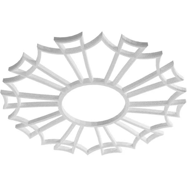 38x22OD x 13 3/8x22ID x 1x22P PVC Pierced Ceiling Medallion T90141