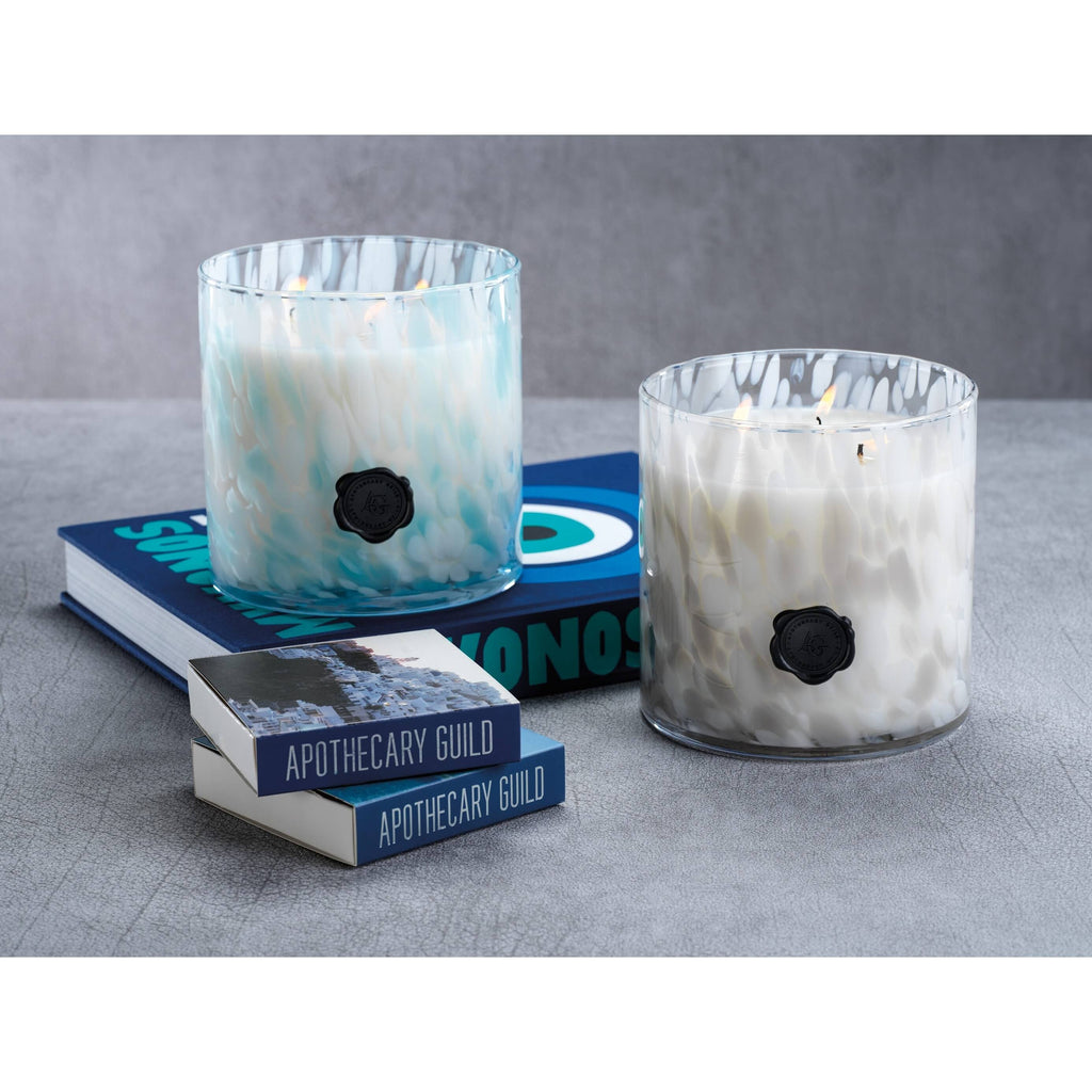 White Glass 3-Wick Candle Jar Y13891