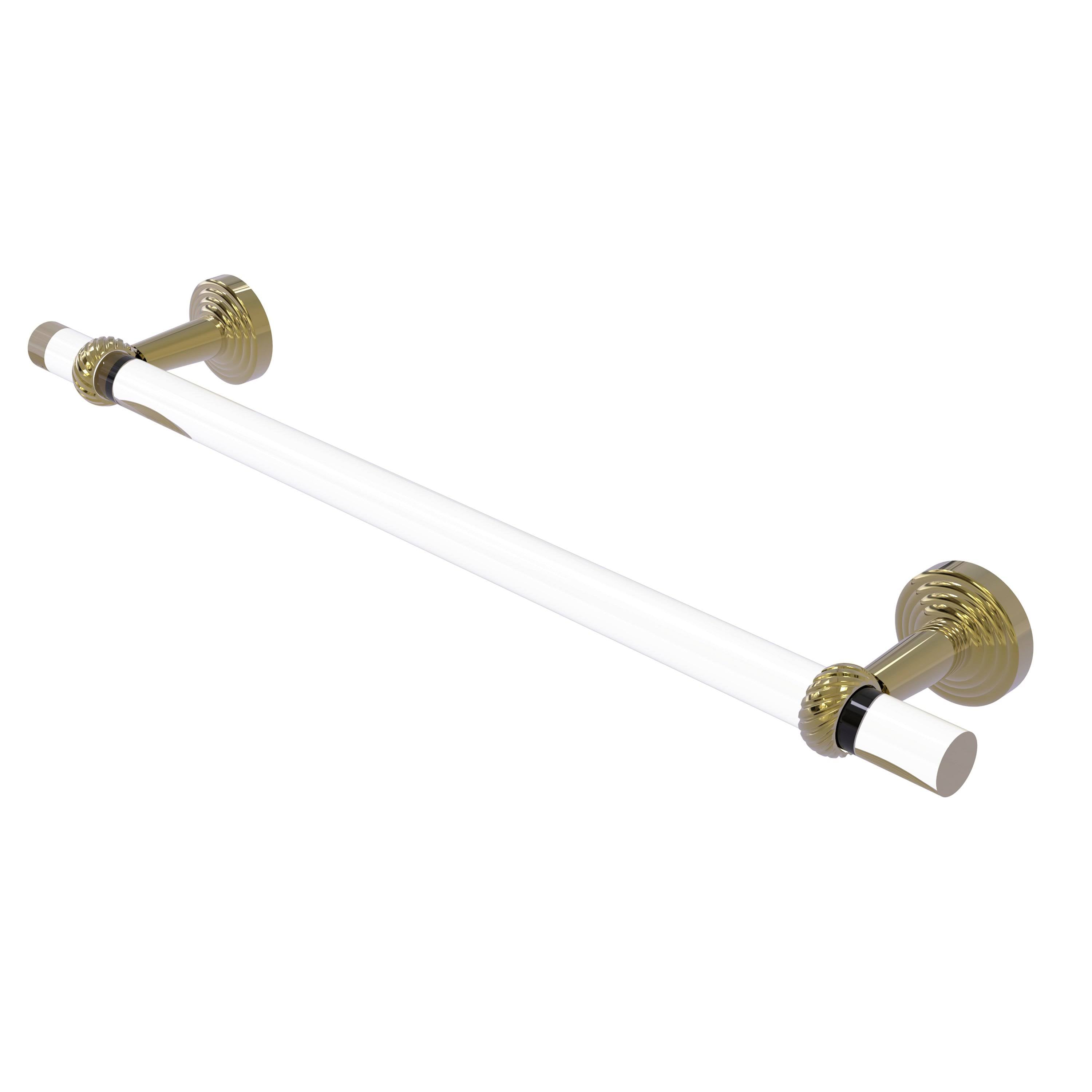 24 inch Unlacquered Brass Towel Bar L4049