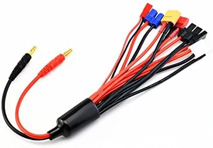 9 in 1 Splitter Cable 4.0mm Banana Plug to JST T Plug XT60 EC3 E747839