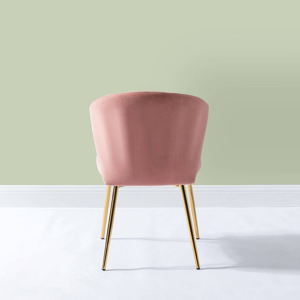 Teal Blue Side Chair with Gold Legs L789