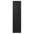 15 in. x 67 in. Black Polypropylene Raised Panel Shutter Pair C71723