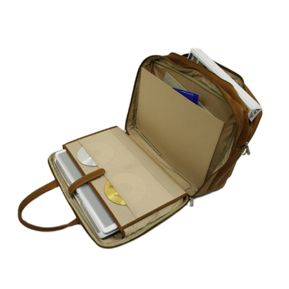 Saddle Leather Brief Overnighter L9206