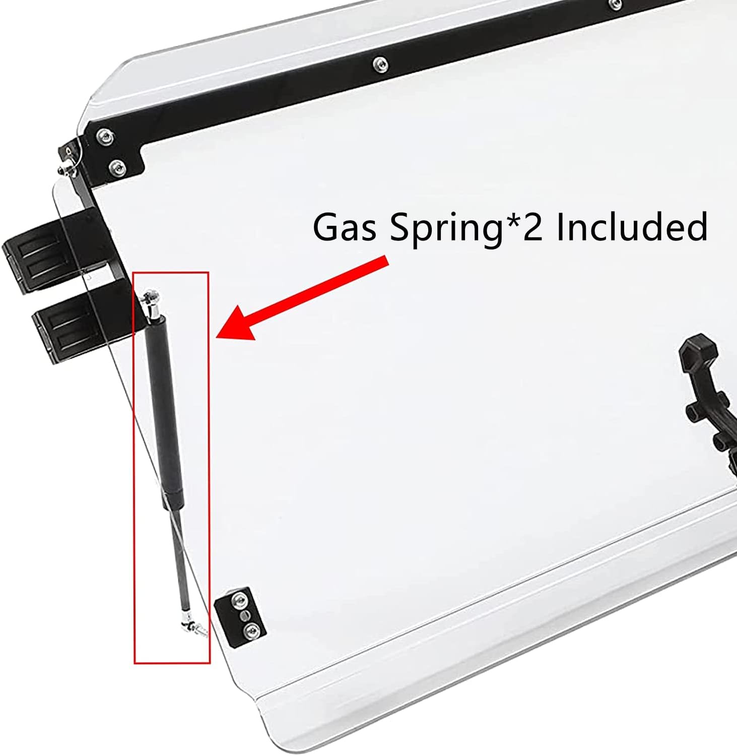 3-IN-1 Front Windscreen Folding Down Flip Clear Vented X232051