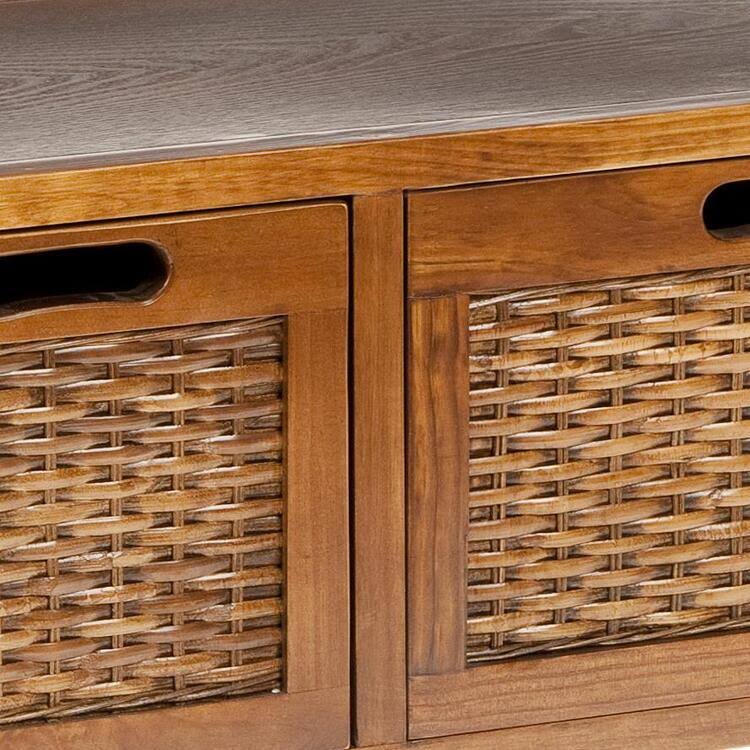 Oak 3 Drawer Console P4855
