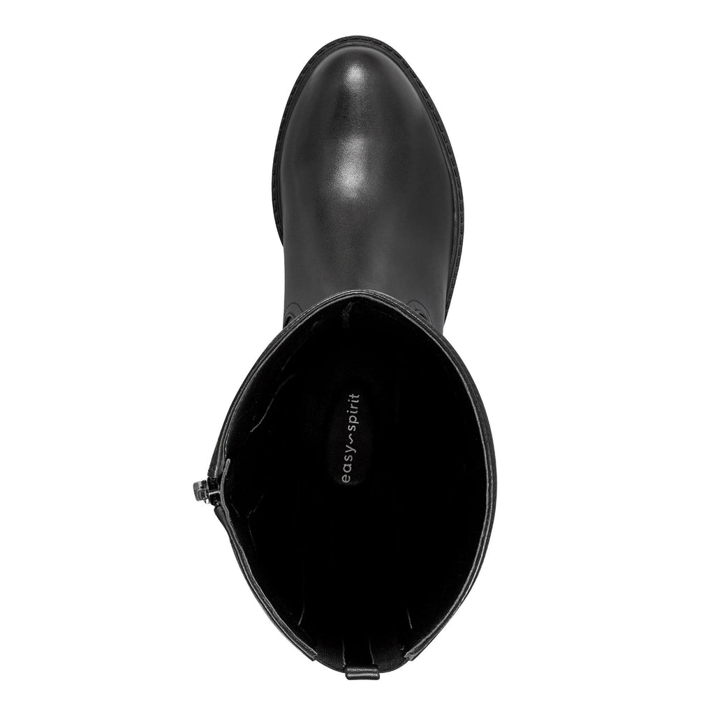 Black Wide Calf Shoes H4246
