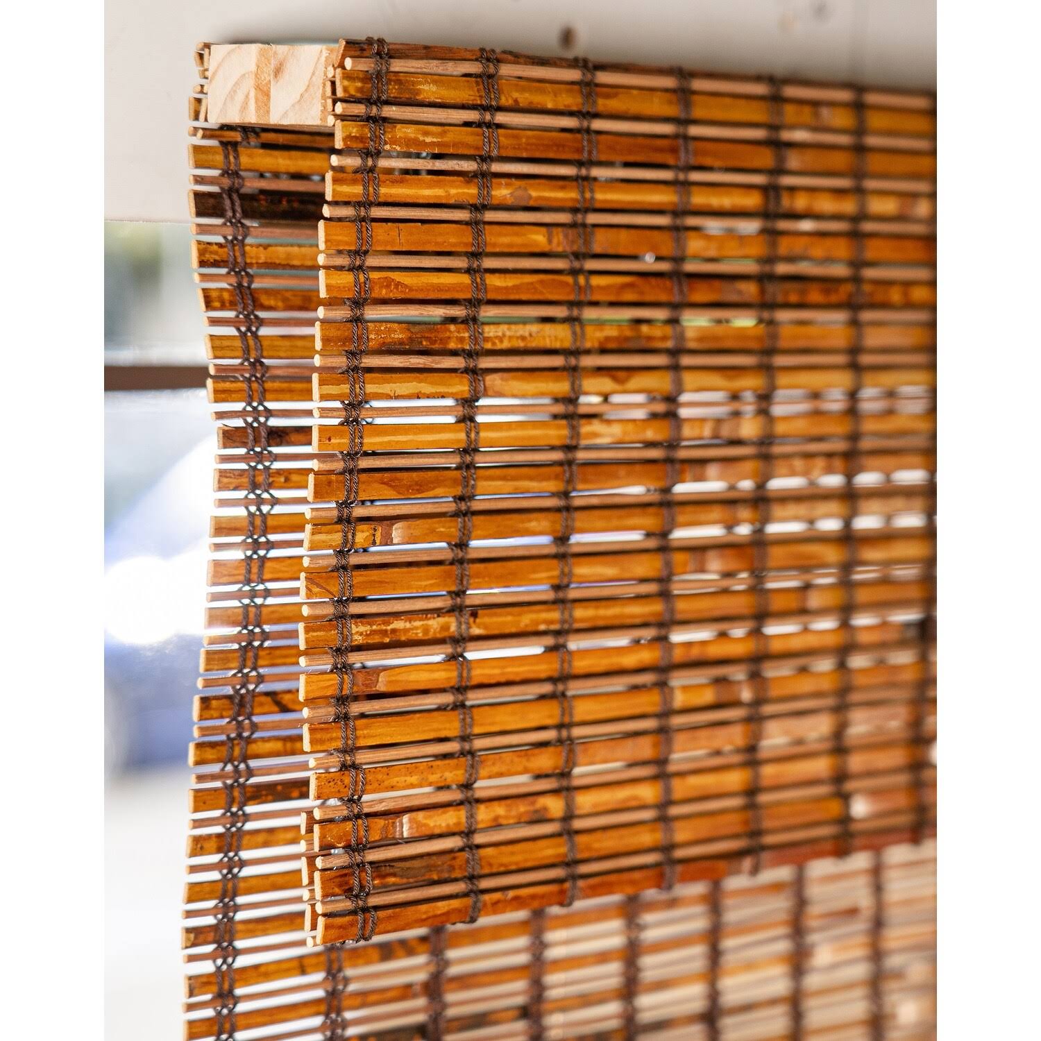 Cordless Bamboo Roman Shades 35 inch x 64 inch X990745