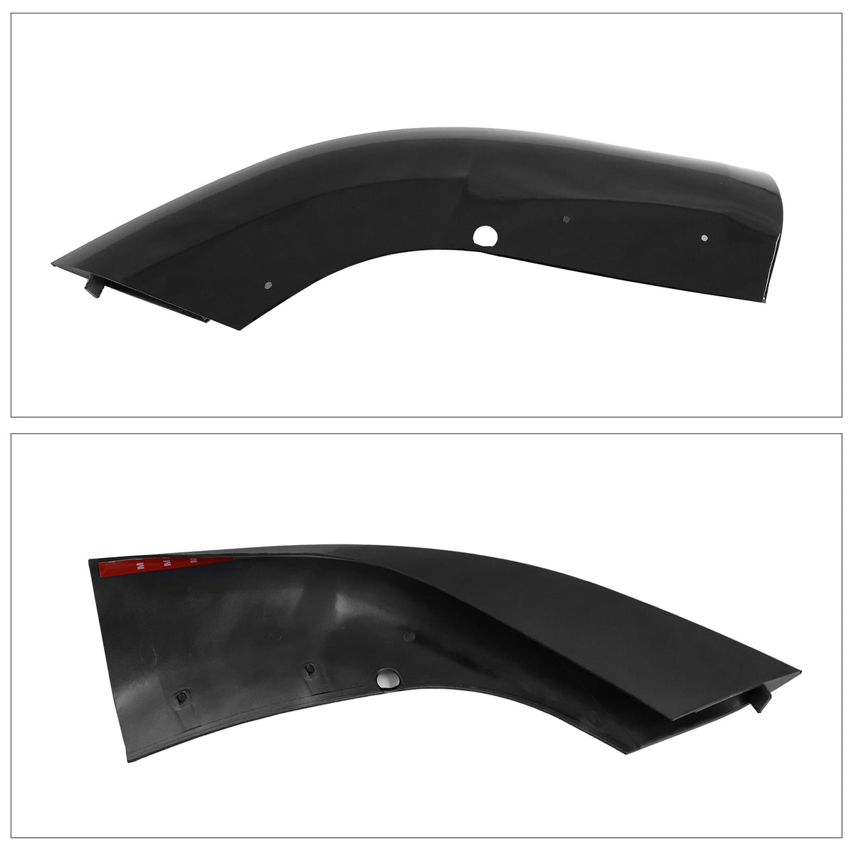 Gloss Black 3PC Front Bumper Lip Spoiler Splitter C2713