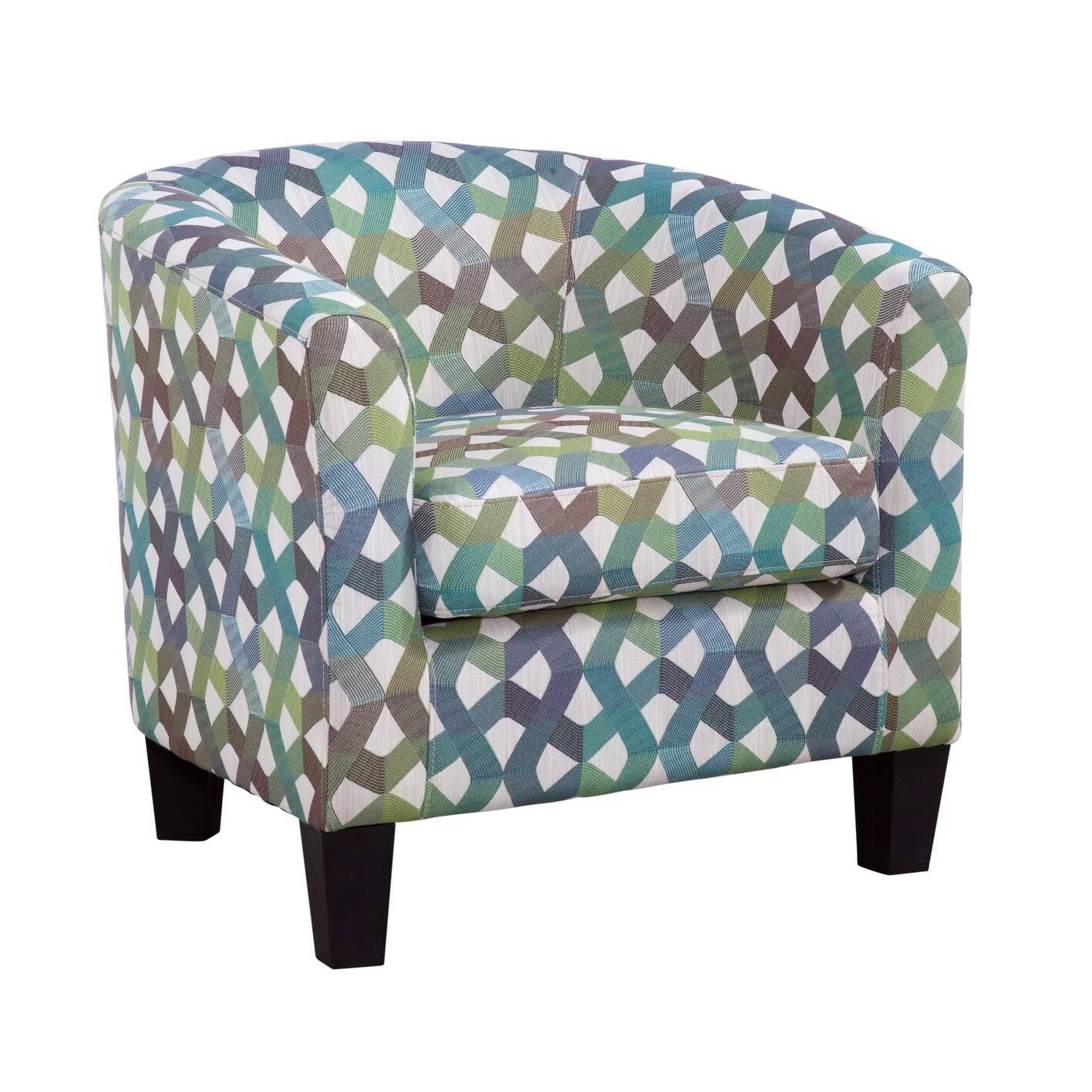 Blue Barrel Chair Z817897