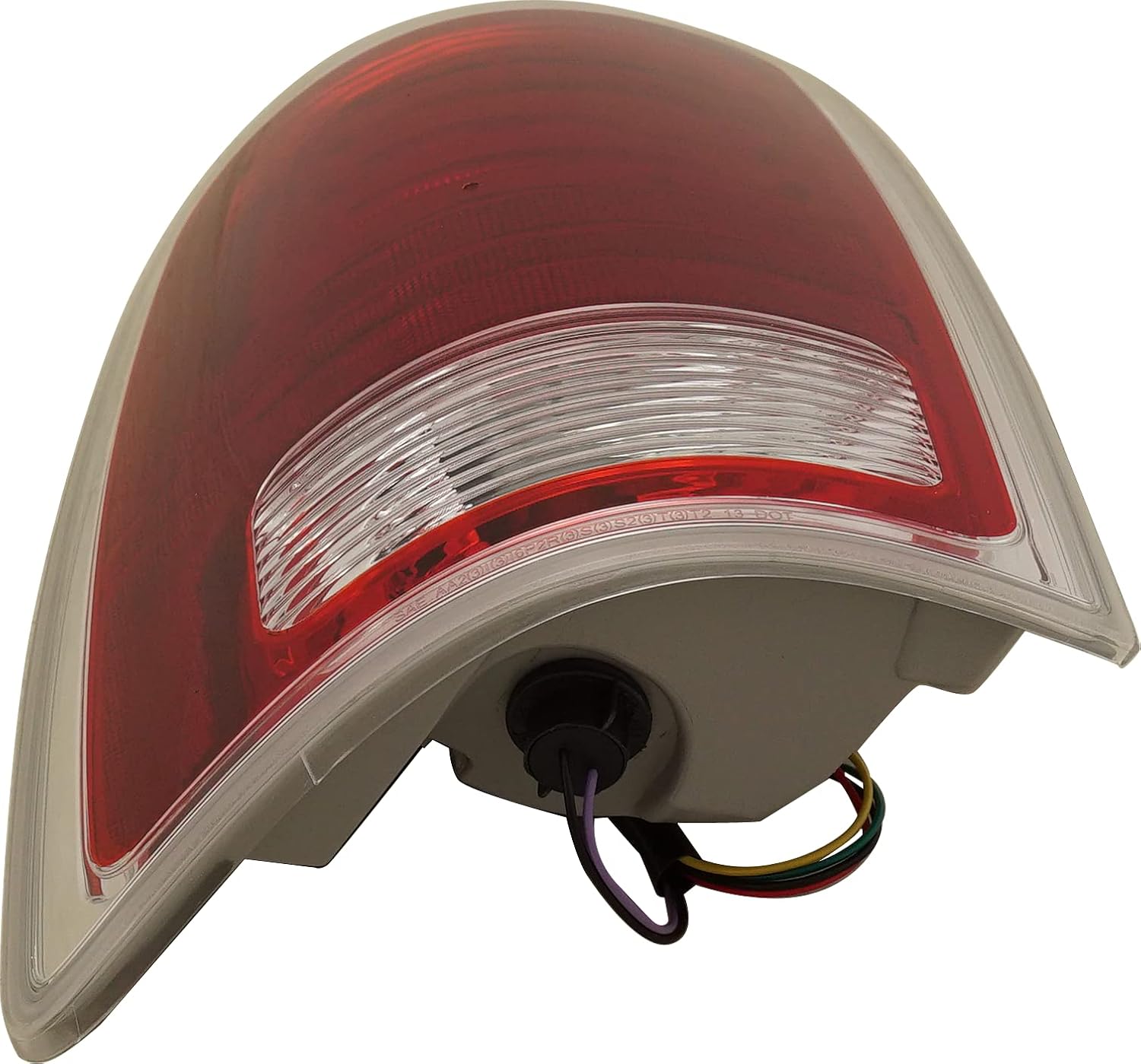 Tail Light Compatible with 2013-2018 Ram 1500/2500 Clear & Red Lens Chrome CAPA Driver Side N964