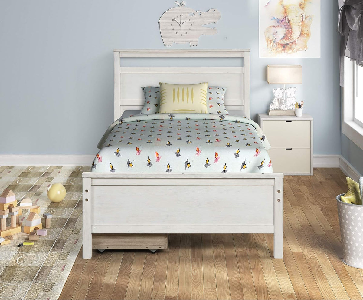 Trundle Bed Frame Twin Size Pine Wood B763