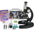 120x-240x-300x-480x-600x-1200x Metal Arm Children Biological Microscope Kit with Book, Black V52895