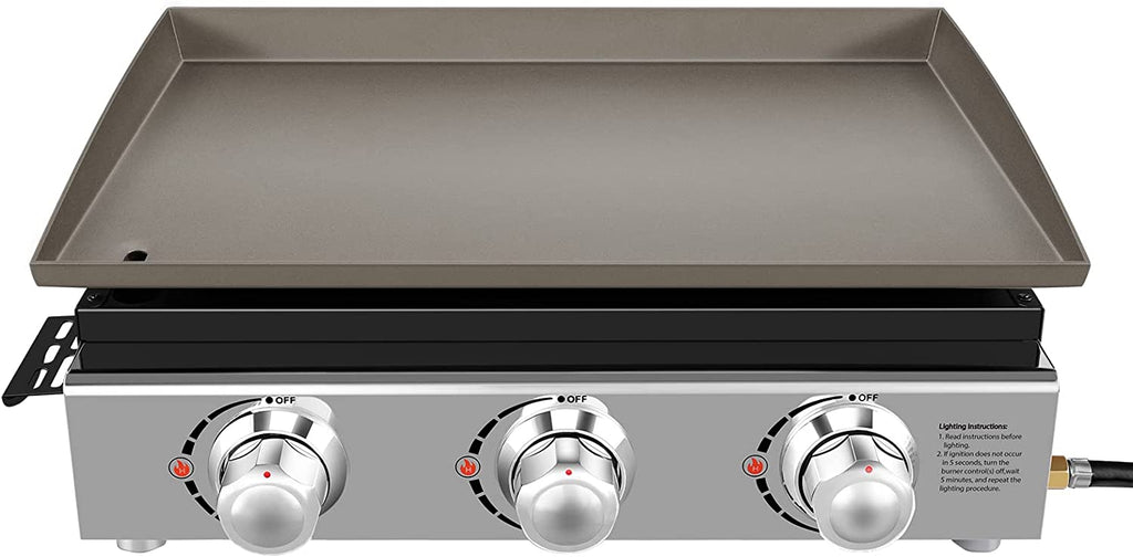 23in 3-Burner Propane Gas Griddle, 355 sq in, 25,500 BTU Z892