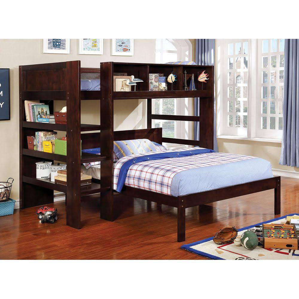 Dark Walnut Full Panel Bed Q92279