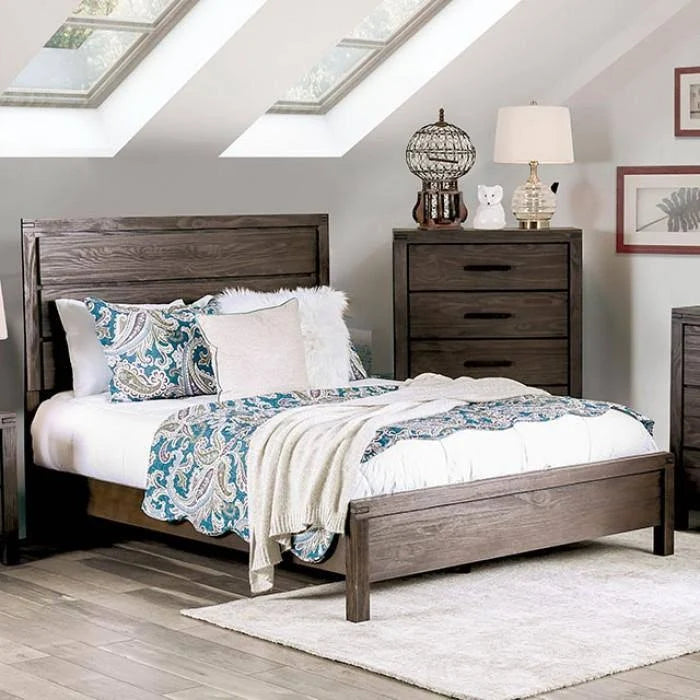 Rustic Brown King Bed T221695