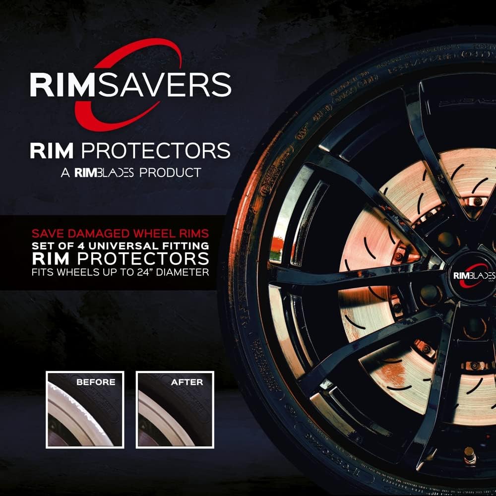 Silver Wheel Rim Protectors Set of 4 Q856