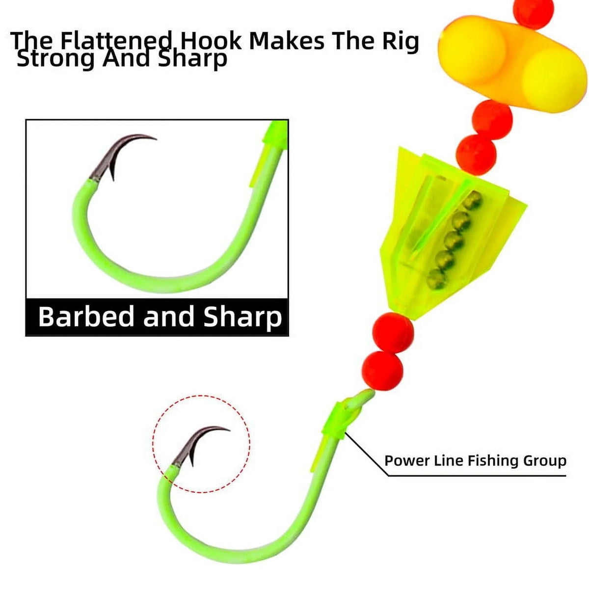 5pcs/set Catfish Rigs Fishing Tackle with Circle Hooks G559768