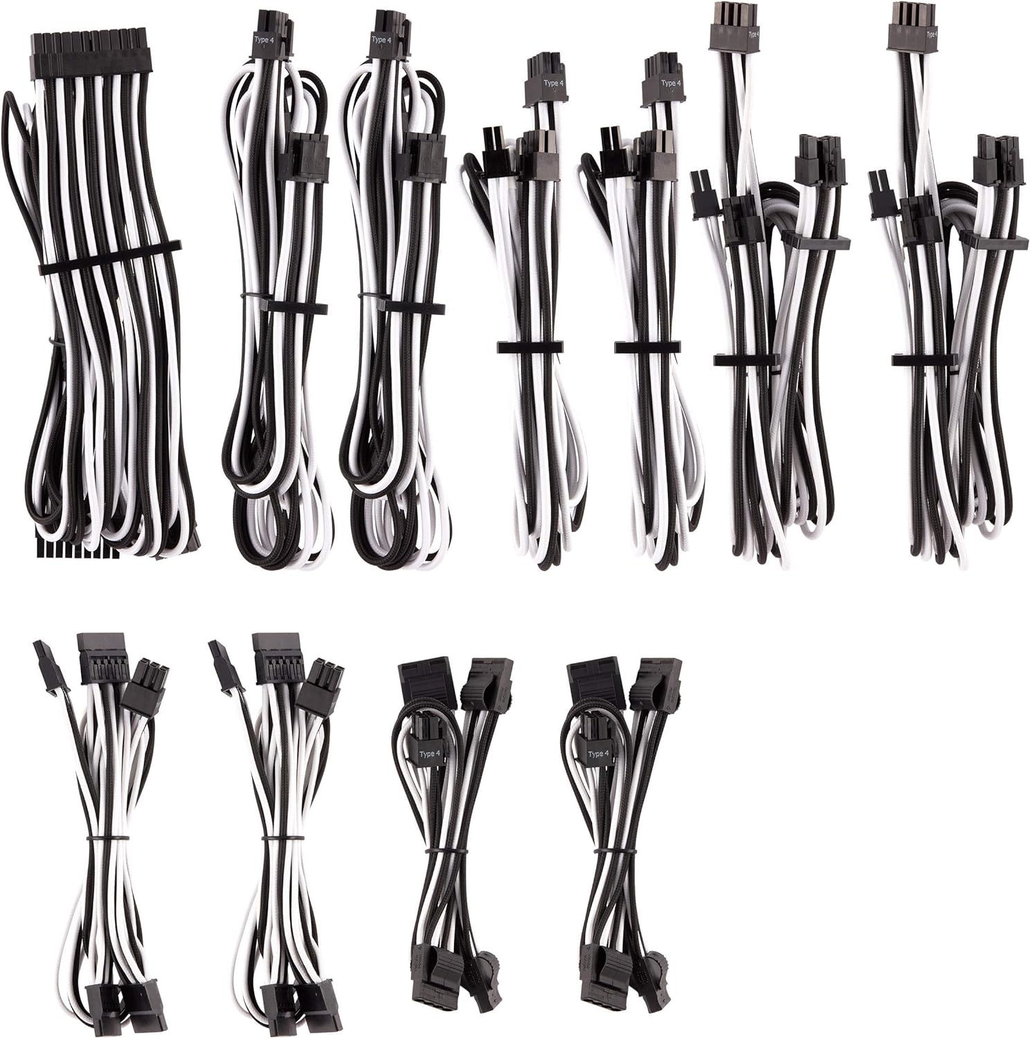 Blue Individually Sleeved PSU Cables Pro Kit N5450