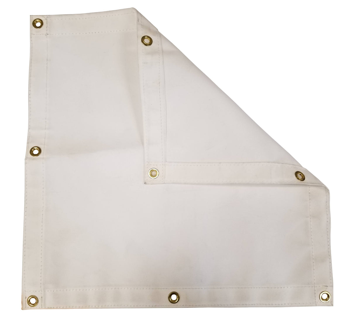 White Polyester Canvas Tarp D657564