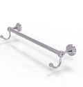 Polished Chrome 30x22 Towel Bar with Integrated Hooks B139