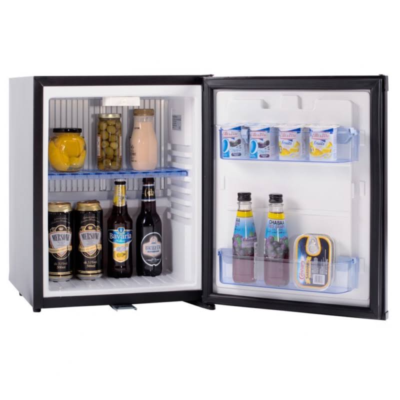 Black 30L Compact Absorption Minibar with Lock F86954
