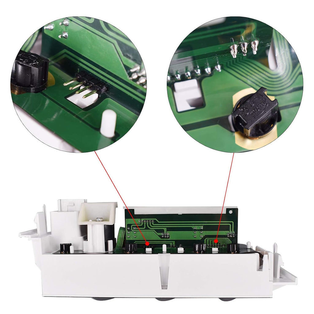 Heater A/C Control Switch Panel Module Without Rear Window Defogger for 1996-2002 Chevy GMC Pickup Truck Pack of 2 N870681