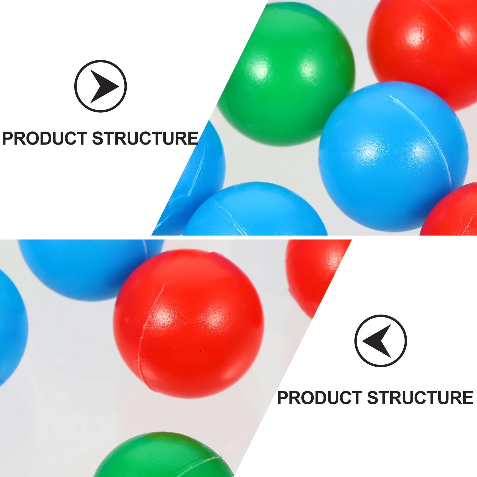 30pcs 15mm Colorful Plastic Balls Teaching Ball Toy M52849