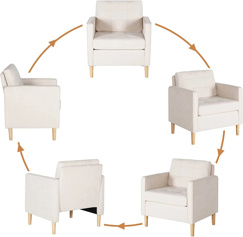 Grey Accent Arm Chair Y1370