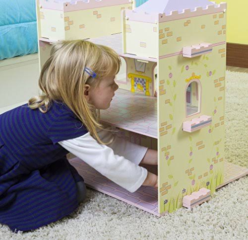 Wooden Fairytale Castle on Lazy Susan I2136