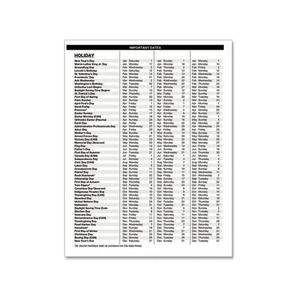 Black Hardcover Appointment Book 11 x 8.5 C666538