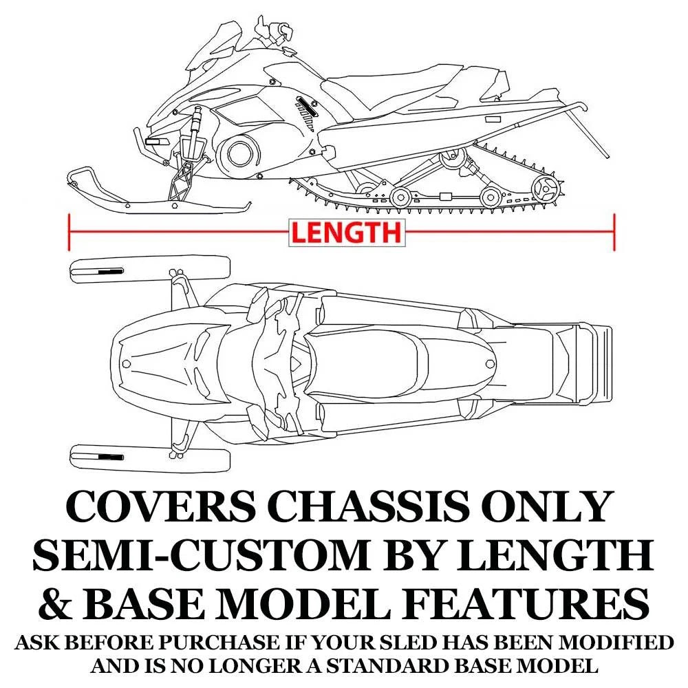 Trailerable 600 Denier Snowmobile Cover M647