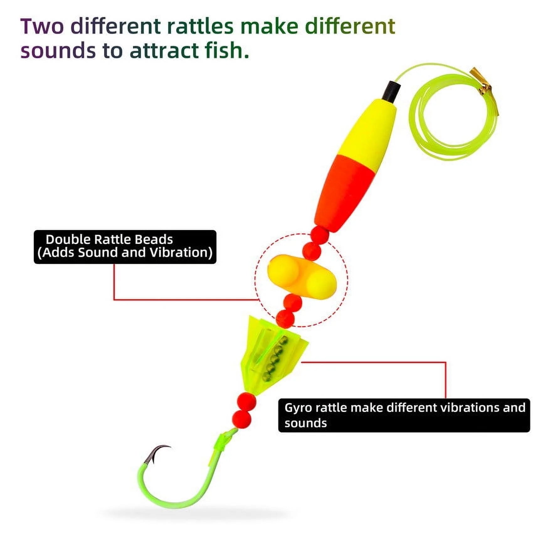 5pcs/set Catfish Rigs Fishing Tackle with Circle Hooks G559768