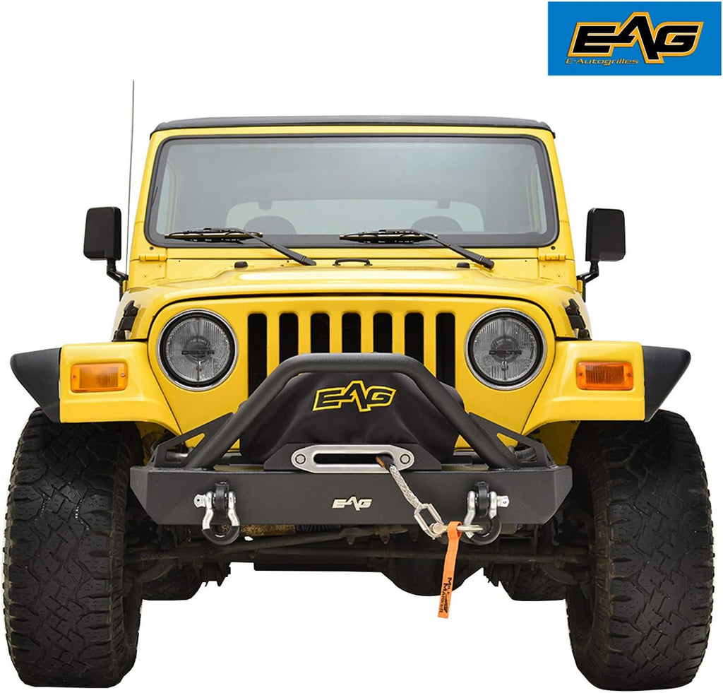 Front Winch Bumper and Rear Bumper with Assembled Tire Carrier T461448