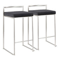 Black Counter Stool, Set of 2 M55010