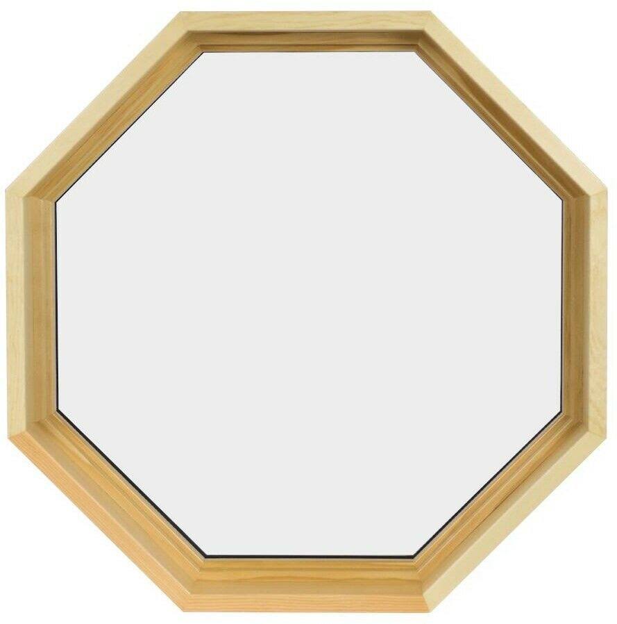 24-in x 24-in Octagon Sandstone Window in Brown G694