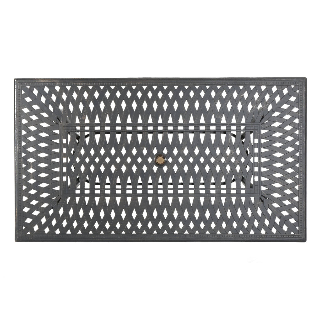 Cast Aluminum Rectangular Dining Table M2945