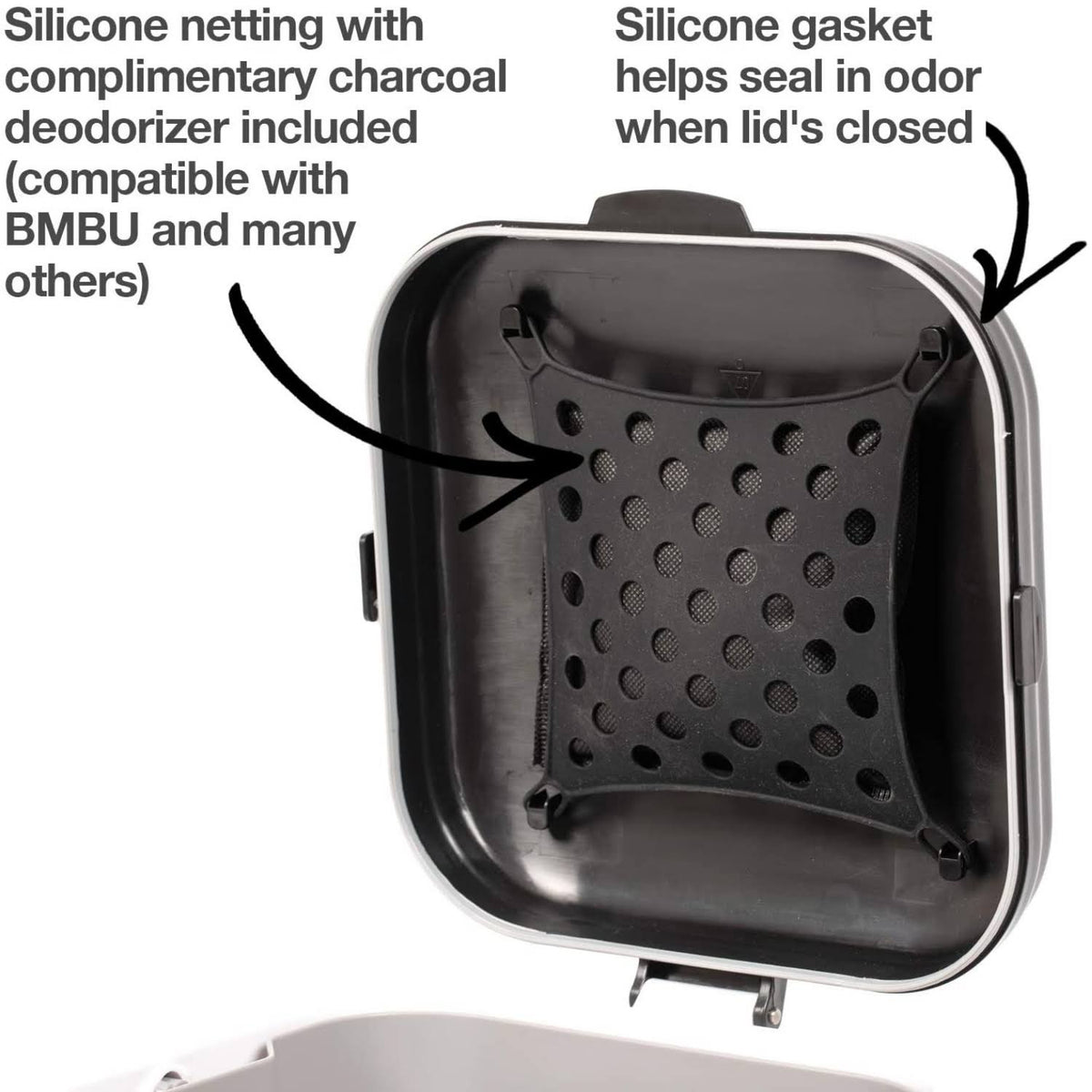 Portable Cat Litter Disposal Locking Handle B95517