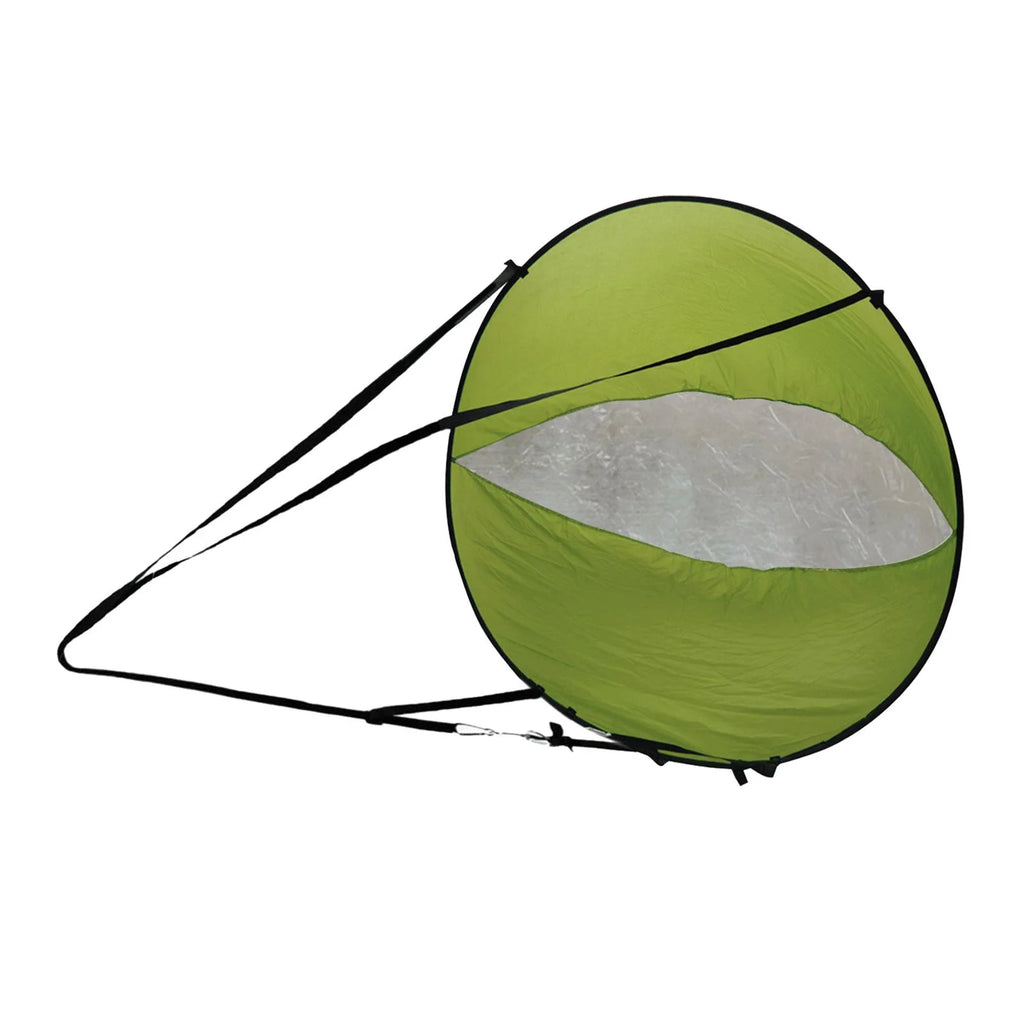 Green Wind Sail Kayak Wind Sail 108x108cm with Transparent Window T6179